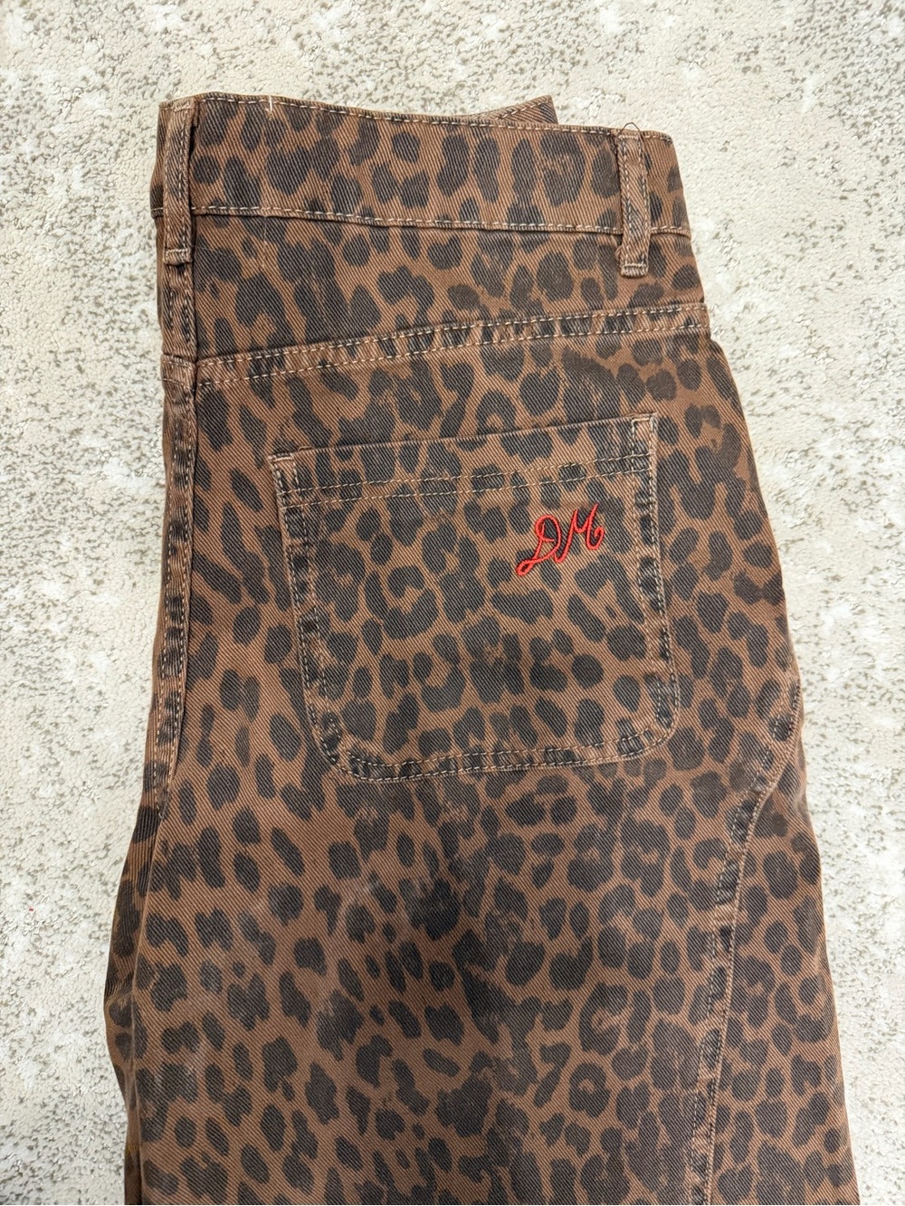 Damson Madder Dion Jeans, Dark Leapord